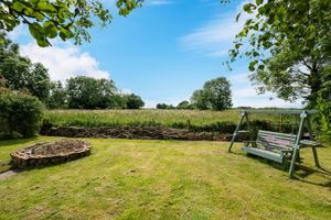 Rear garden overlooking land- click for photo gallery